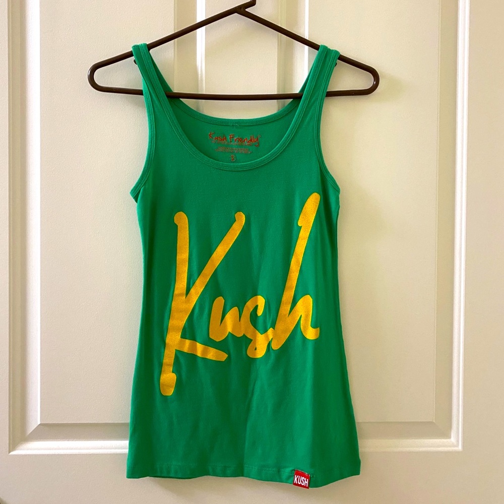 Kush Green tank top